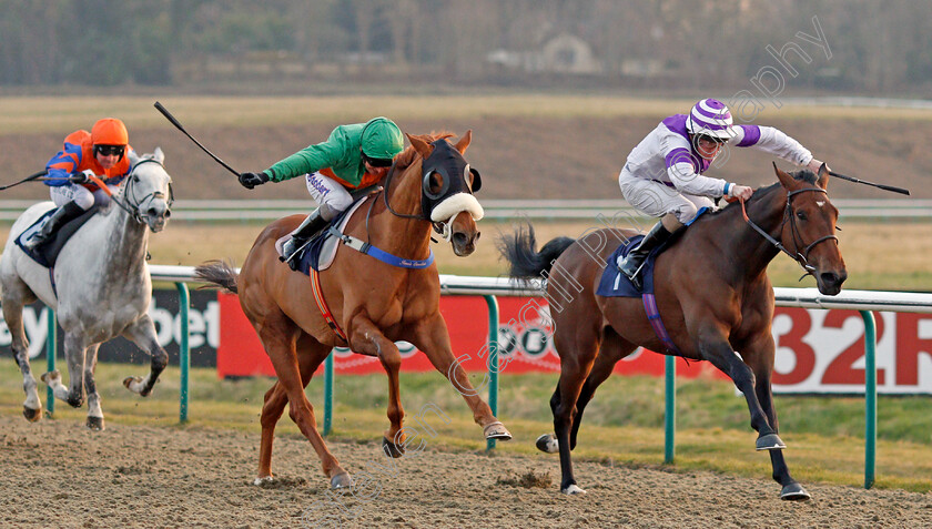 Star-Ascending-0001 
 STAR ASCENDING (left, Joe Fanning) beats SKY MARSHAL (right) in The Betway Casino Handicap Lingfield 23 Feb 2018 - Pic Steven Cargill / Racingfotos.com