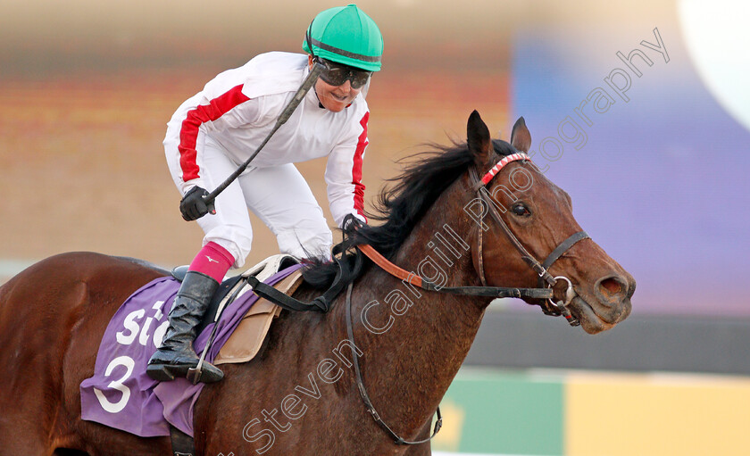 Matmon-0005 
 MATMON (Lisa Allpress) wins The International Jockeys Challenge Handicap Round1
King Abdulaziz Racetrack, Riyadh, Saudi Arabia 28 Feb 2020 - Pic Steven Cargill / Racingfotos.com