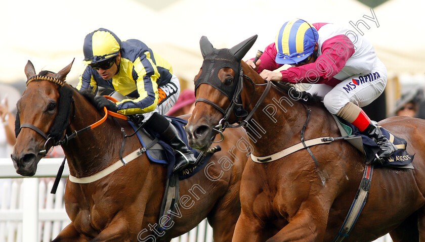 Lagostovegas-0004 
 LAGOSTOVEGAS (right, Andrea Atzeni) beats DUBAWI FIFTY (left) in The Ascot Stakes
Royal Ascot 19 Jun 2018 - Pic Steven Cargill / Racingfotos.com