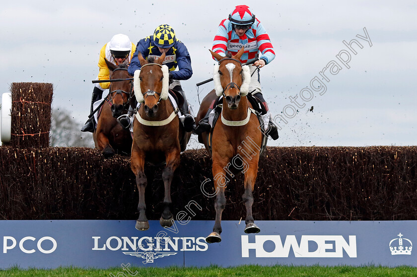 Henry s-Friend-0003 
 HENRY'S FRIEND (left, Ben Jones) beats KILBEG KING (right) in The Sodexo Live! Reynoldstown Novices Chase
Ascot 17 Feb 2024 - Pic Steven Cargill / Racingfotos.com