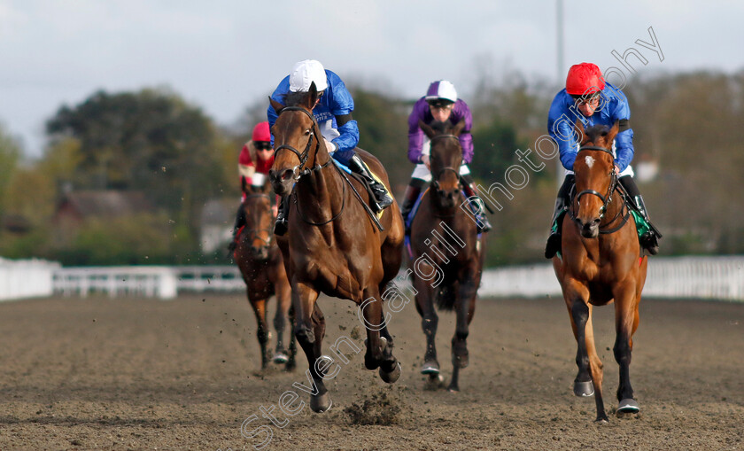 Sahara-Snow-0003 
 SAHARA SNOW (left, David Probert) beats WINTER SNOWFALL (right) in The Unibet Zero% Mission Fillies Novice Stakes
Kempton 3 Apr 2024 - Pic Steven Cargill / Racingfotos.com