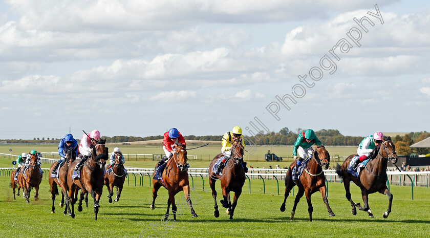 Coppice-0005 
 COPPICE (right, Frankie Dettori) beats TARAWA (2nd right) AMEYNAH (centre) POTAPOVA (2nd left) and QUEEN FOR YOU (left) in The Al Basti Equiworld Dubai British EBF Rosemary Stakes
Newmarket 29 Sep 2023 - Pic Steven Cargill / Racingfotos.com