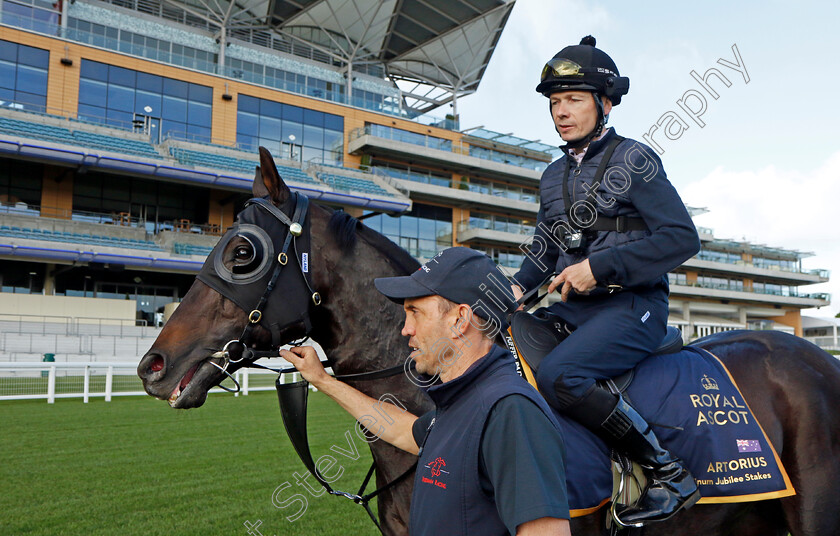 Artorius-0007 
 ARTORIUS (Jamie Spencer) - Australia to Ascot, preparing for the Royal Meeting.
Ascot 10 Jun 2022 - Pic Steven Cargill / Racingfotos.com