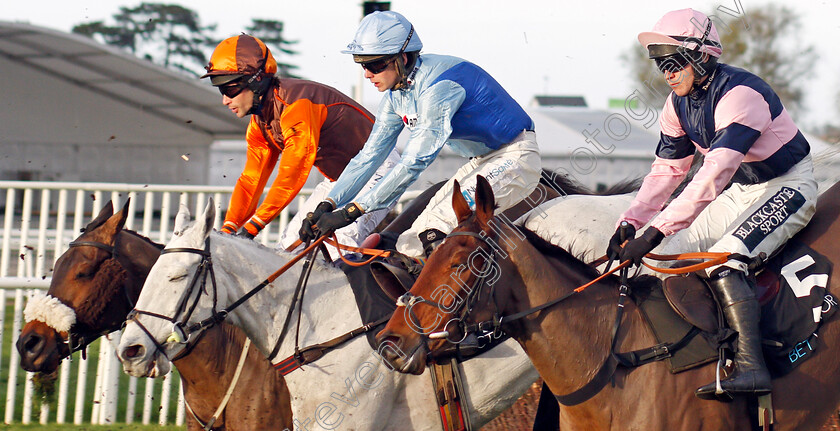 Singlefarmpayment-0002 
 Synchronised blinking; SINGLEFARMPAYMENT (right, Jonathan Burke) with BEAU DU BRIZAIS (centre) and IMPULSIVE STAR (left)
Cheltenham 13 Dec 2019 - Pic Steven Cargill / Racingfotos.com