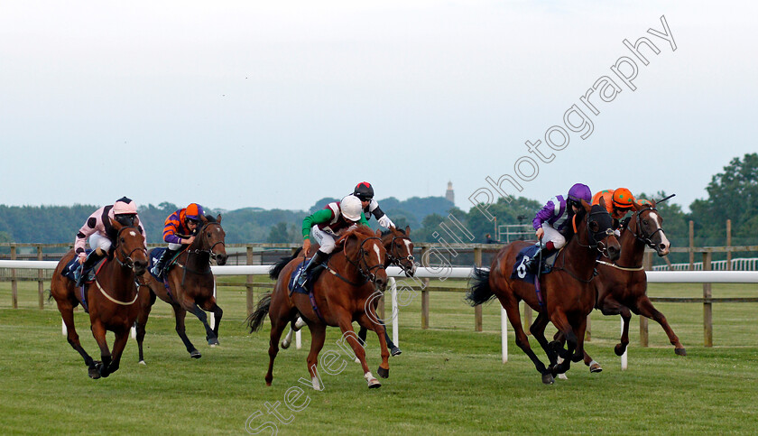 Tundra-0001 
 TUNDRA (left, Gina Mangan) beats TOYBOX (centre) and MISS SLIGO (right) in The Sky Sports Racing Sky 415 Handicap
Bath 23 Jun 2021 - Pic Steven Cargill / Racingfotos.com