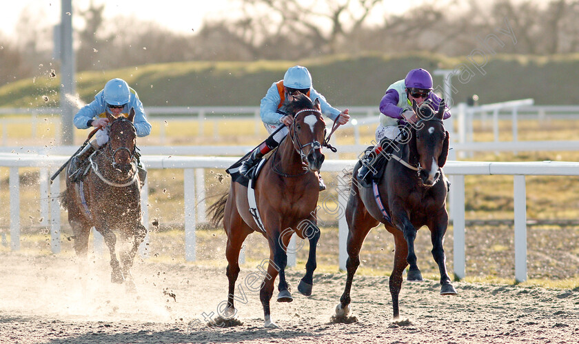 Prince-Of-Eagles-0003 
 PRINCE OF EAGLES (left, Shane Kelly) beats EVENTFUL (right) in The Ministry Of Sound And Light Extravaganza Handicap
Chelmsford 11 Feb 2020 - Pic Steven Cargill / Racingfotos.com