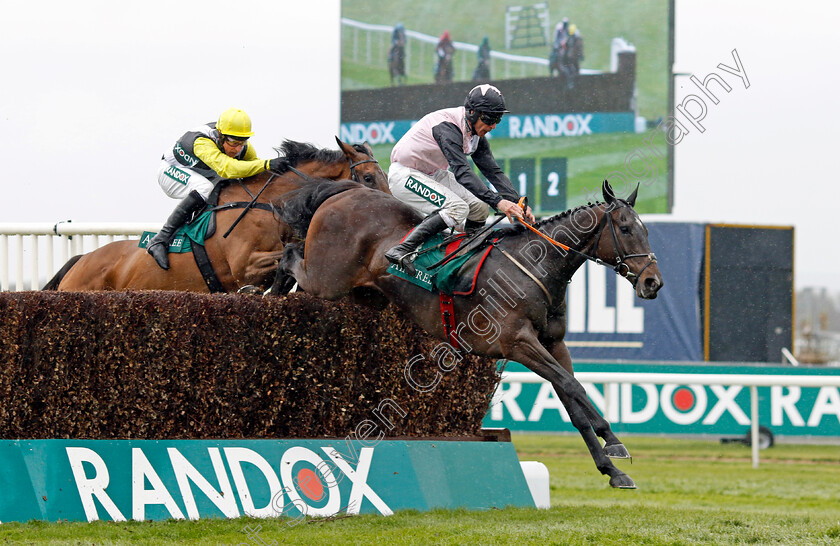 Gerri-Colombe-0003 
 GERRI COLOMBE (Davy Russell) wins The Air Charter Service Mildmay Novices Chase
Aintree 14 Apr 2023 - Pic Steven Cargill / Racingfotos.com