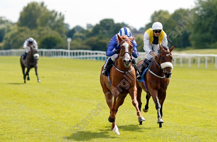 Mahrajaan-0006 
 MAHRAJAAN (Jim Crowley) wins The British Stallion Studs EBF Novice Stakes Div2
Leicester 15 Jul 2021 - Pic Steven Cargill / Racingfotos.com