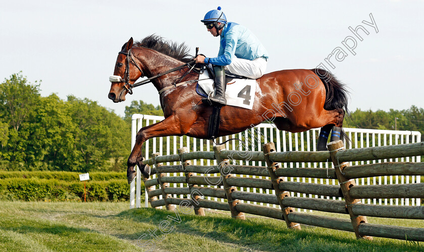 Plated-0002 
 PLATED (Jack Doyle) wins The Mason Houghton Memorial Timber Steeplechase, Percy Warner Park, Nashville 12 May 2018 - Pic Steven Cargill / Racingfotos.com