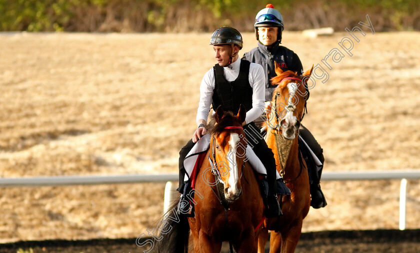 Silky-Wilkie-0003 
 SILKY WILKIE training at the Dubai Racing Carnival 
Meydan 2 Jan 2025 - Pic Steven Cargill / Racingfotos.com