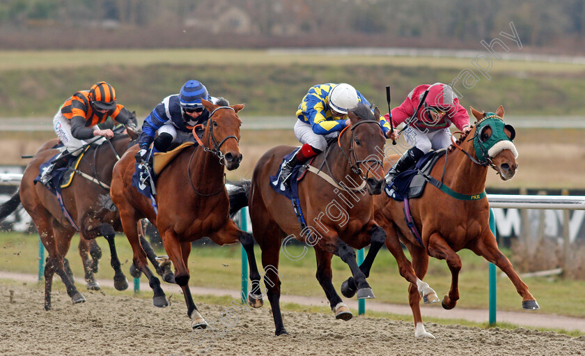 Devizes-0003 
 DEVIZES (centre, David Egan) beats IMAJORBLUSH (right) and ALMOST YOU (left) in The Betway Casino Handicap
Lingfield 6 Mar 2021 - Pic Steven Cargill / Racingfotos.com