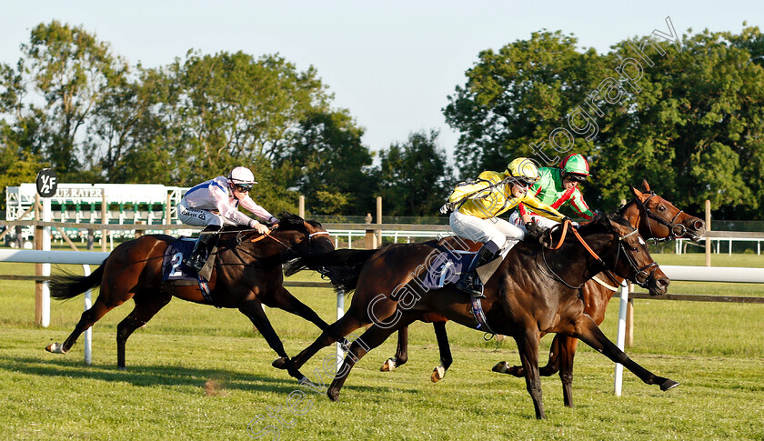 Reggae-Runner-0003 
 REGGAE RUNNER (farside, Franny Norton) beats LISTEN TO THE WIND (nearside) in The Pommery Champage Blaythwayt Plate Handicap
Bath 3 Jul 2019 - Pic Steven Cargill / Racingfotos.com