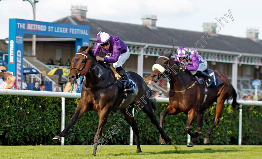 Baradar-0005 
 BARADAR (William Buick) wins The Doncaster Groundworks Reinforcements Handicap
Doncaster 15 Sep 2023 - Pic Steven Cargill / Racingfotos.com