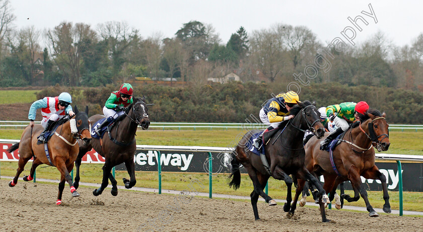 Dutiful-Son-0001 
 DUTIFUL SON (Adam Kirby) beats BRIDGE BUILDER (right) in The Play Jackpot Games At sunbets.co.uk/vegas Selling Stakes Lingfield 13 Dec 2017 - Pic Steven Cargill / Racingfotos.com