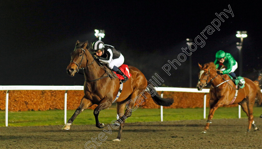 Twirling-0004 
 TWIRLING (William Buick) wins The Unibet Support Safe Gambling Fillies Novice Stakes
Kempton 6 Dec 2023 - Pic Steven Cargill / Racingfotos.com