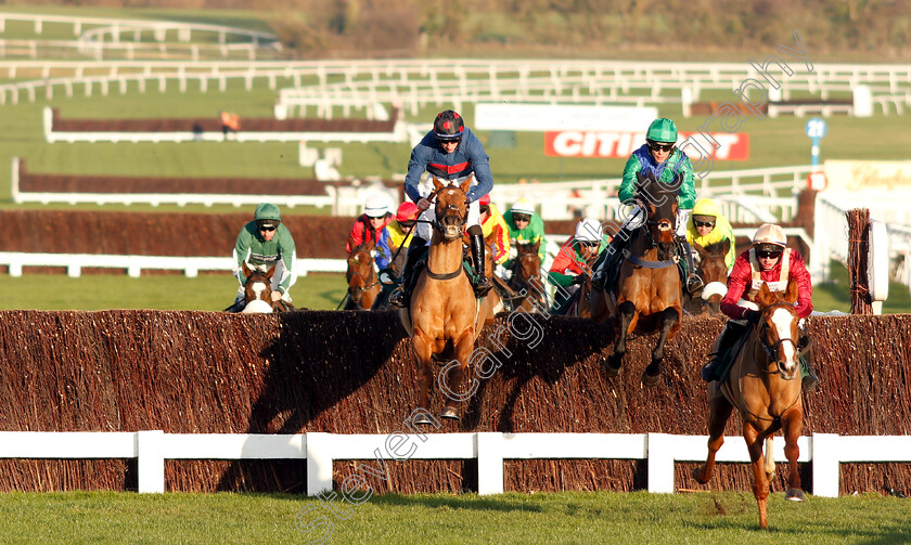 Black-Tulip-0002 
 BLACK TULIP (Tom O'Brien) leads MISS NIGHT OWL (blue) and MIDNIGHT TARGET (green) 
Cheltenham 14 Dec 2018 - Pic Steven Cargill / Racingfotos.com