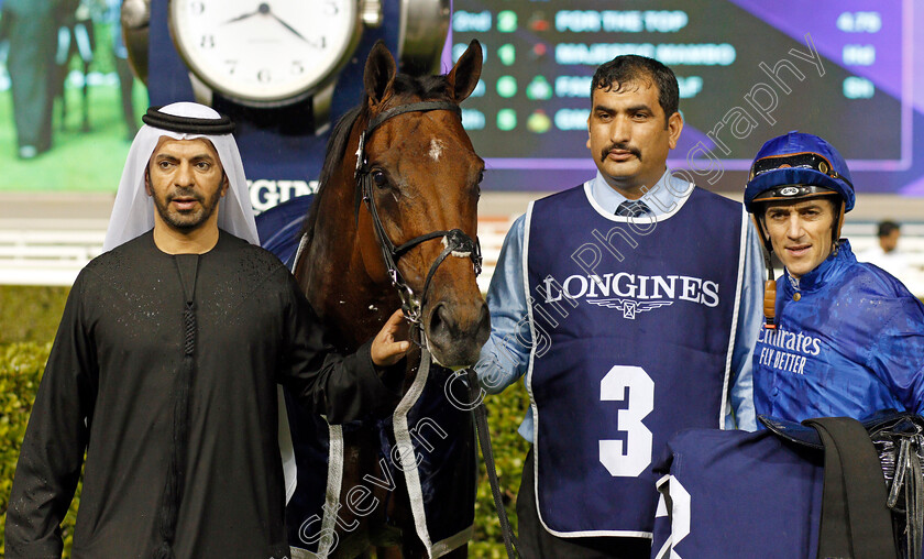 Benbatl-0016 
 BENBATL (Christophe Soumillon) with Saeed Bin Suroor after The Singspiel Stakes
Meydan 9 Jan 2020 - Pic Steven Cargill / Racingfotos.com