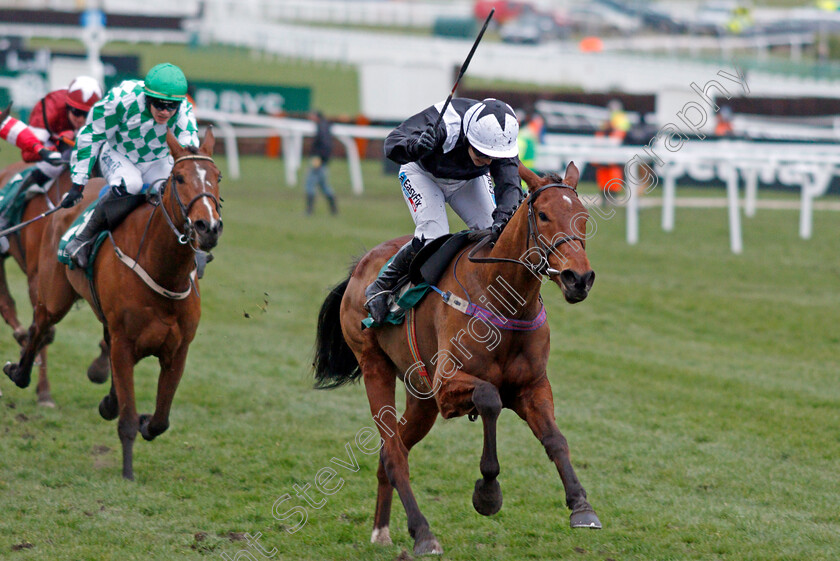 Relegate-0001 
 RELEGATE (Katie Walsh) wins The Weatherbys Champion Bumper Cheltenham 14 Mar 2018 - Pic Steven Cargill / Racingfotos.com