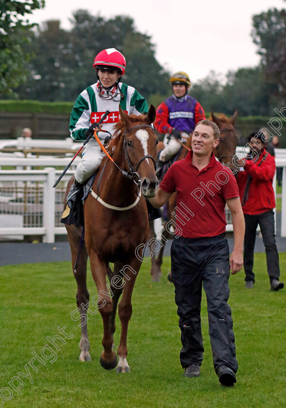 Foursome-0005 
 FOURSOME (Morgan Cole) winner of The Trustatrader You Can Trust Our Traders Apprentice Handicap
Nottingham 11 Oct 2023 - Pic Steven Cargill / Racingfotos.com