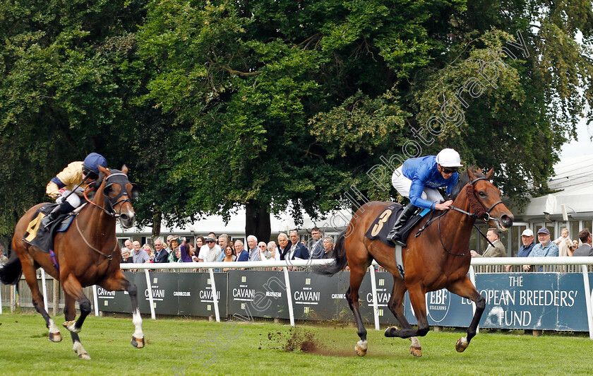 Kemari-0004 
 KEMARI (James Doyle) beats OUTBOX (left) in The Cavani Menswear Sartorial Sprint Fred Archer Stakes
Newmarket 1 Jul 2023 - Pic Steven Cargill / Racingfotos.com