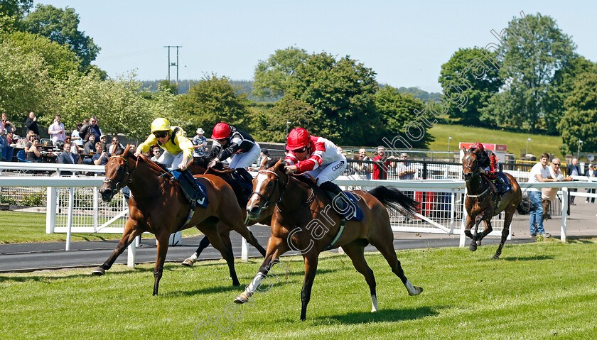 White-Umbrella-0002 
 WHITE UMBRELLA (Kieran Shoemark) beats TARRABB (left) in The Join Our Bet Club At Vickers Bet Novice Stakes
Chepstow 27 May 2022 - Pic Steven Cargill / Racingfotos.com