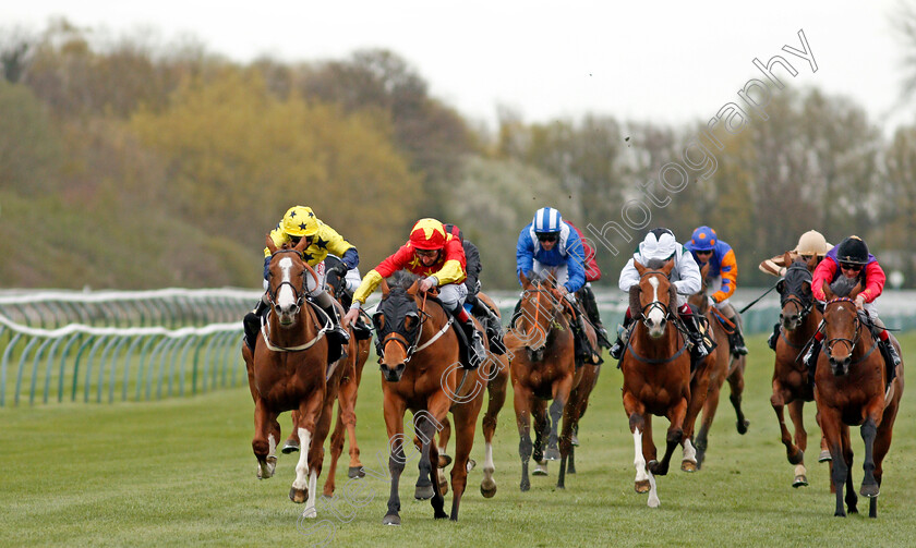 Annandale-0001 
 ANNANDALE (left, Franny Norton) beats TARAVARA (2nd left) in The Mansionbet Best Odds Guaranteed Handicap
Nottingham 7 Apr 2021 - Pic Steven Cargill / Racingfotos.com