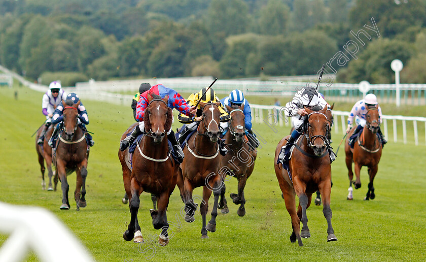 Bedford-Flyer-0003 
 BEDFORD FLYER (left, Lewis Edmunds) beats SILENT QUEEN (right) in The Betway Casino Nursery
Lingfield 2 Sep 2020 - Pic Steven Cargill / Racingfotos.com