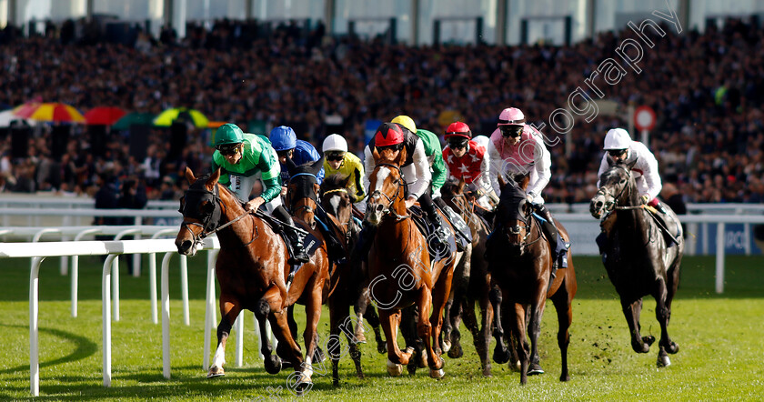 Kyprios-0006 
 KYPRIOS (centre, Ryan Moore) wins The Qipco British Champions Long Distance Cup
Ascot 19 Oct 2024 - Pic Steven Cargill / Racingfotos.com