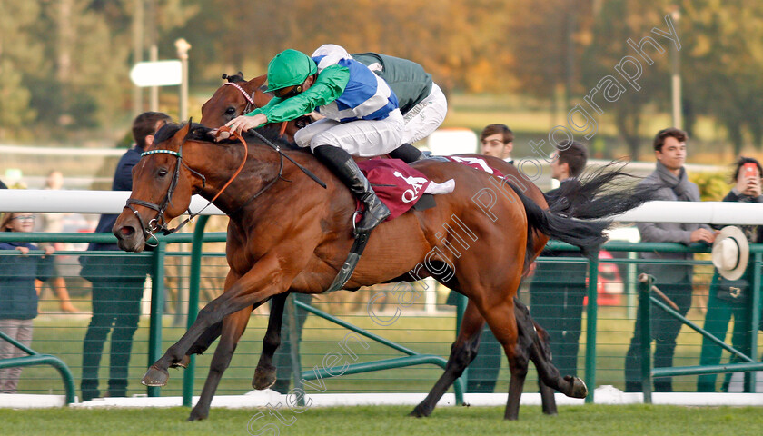 One-Master-0003 
 ONE MASTER (P C Boudot) wins The Qatar Prix de la Foret
Longchamp 6 Oct 2019 - Pic Steven Cargill / Racingfotos.com