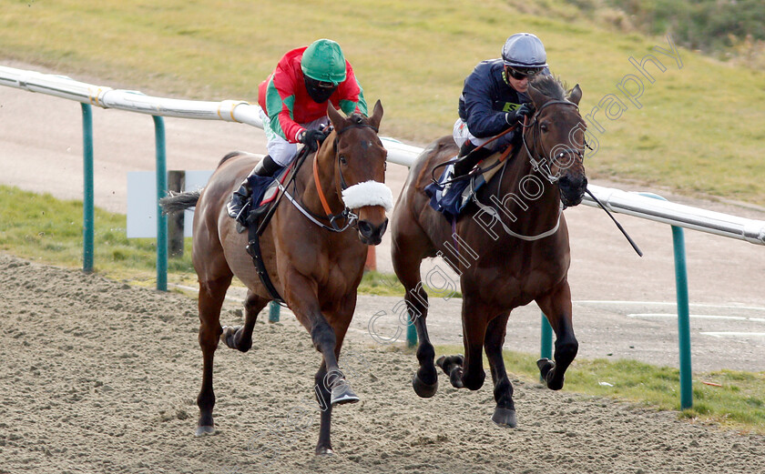 Endlessly-0004 
 ENDLESSLY (left, Jamie Spencer) beats HIDDEN DEPTHS (right) in The Betway Live Casino Maiden Stakes
Lingfield 2 Feb 2019 - Pic Steven Cargill / Racingfotos.com