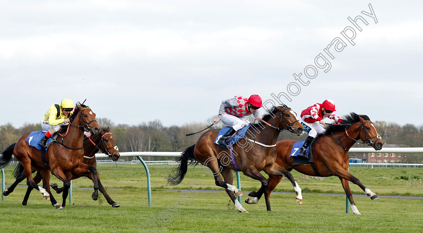 Mayfair-Spirit-0001 
 MAYFAIR SPIRIT (right, Stevie Donohoe) beats CUBAN SUN (centre) in The Follow @racingtv On Twitter Handicap Div2
Nottingham 10 Apr 2019 - Pic Steven Cargill / Racingfotos.com