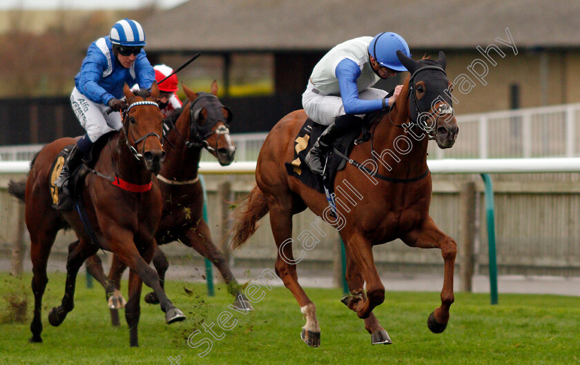 Chance-0004 
 CHANCE (James Doyle) beats MODMIN (left) in The Download The Mansionbet App Handicap
Newmarket 30 Oct 2020 - Pic Steven Cargill / Racingfotos.com