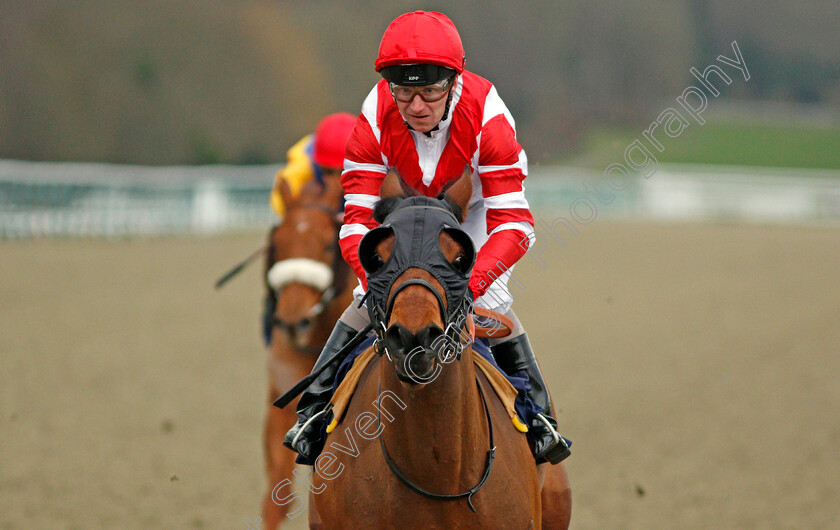 Nomorecalls-0005 
 NOMORECALLS (Joe Fanning) wins The Betway Novice Stakes Lingfield 2 Feb 2018 - Pic Steven Cargill / Racingfotos.com