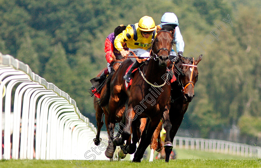 Just-Hubert-0005 
 JUST HUBERT (left, Tom Marquand) beats BUCKMAN TAVERN (right, Nicola Currie) in The Young Stayers Handicap 
Sandown 25 Jul 2019 - Pic Steven Cargill / Racingfotos.com