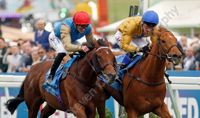 Two-Tempting-0001 
 TWO TEMPTING (right, David Egan) beats BESHTANI (left) in The Trustatrader Handicap
Epsom 31 May 2024 - pic Steven Cargill / Racingfotos.com