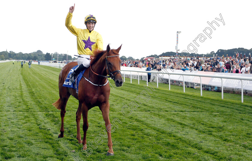 Sea-Of-Class-0015 
 SEA OF CLASS (James Doyle) after The Darley Yorkshire Oaks
York 23 Aug 2018 - Pic Steven Cargill / Racingfotos.com