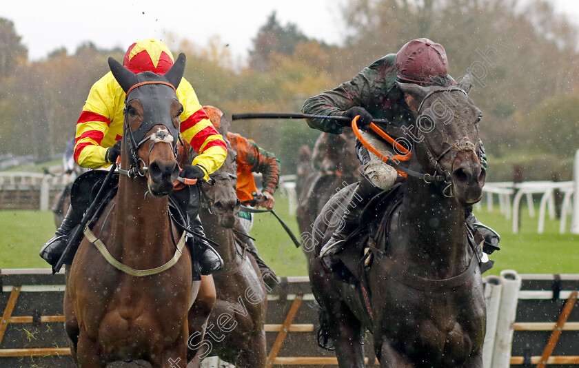 Glen-Cannel-0003 
 GLEN CANNEL (right, Brian Hughes) beats JACK DOYEN (left) in The Pertemps Network National Hunt Maiden Hurdle
Market Rasen 17 Nov 2022 - pic Steven Cargill / Racingfotos.com