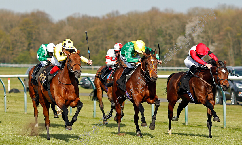 Third-Realm-0003 
 THIRD REALM (left, David Egan) beats REMEDIUM (2nd right) and IMMELMANN (right) in The Racing TV Profits Returned To Racing Maiden Stakes
Nottingham 17 Apr 2021 - Steven Cargill / Racingfotos.com