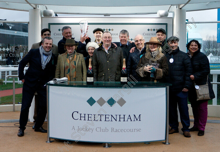 Benny s-Bridge-0005 
 Presentation to Biddestone Racing for The Steel Plate And Sections Handicap Hurdle won by BENNY'S BRIDGE
Cheltenham 26 Jan 2019 - Pic Steven Cargill / Racingfotos.com