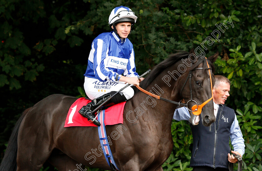 Good-Luck-Fox-0001 
 GOOD LUCK FOX (Ryan Moore) before winning The Slug And Lettuce Christmas EBF Novice Stakles
Sandown 9 Aug 2018 - Pic Steven Cargill / Racingfotos.com