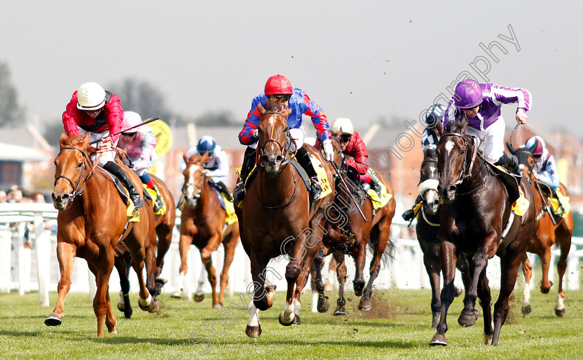 Dandhu-0001 
 DANDHU (centre, Gerald Mosse) beats STAR TERMS (left) and SO PERFECT (right) in The Dubai Duty Free Fred Darling Stakes
Newbury 13 Apr 2019 - Pic Steven Cargill / Racingfotos.com