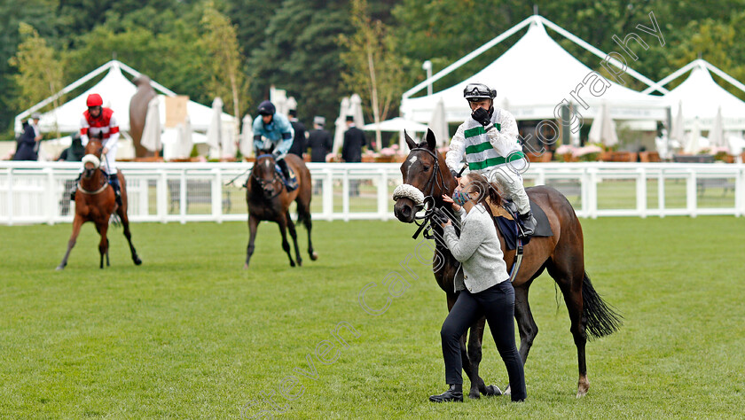 Sandrine-0009 
 SANDRINE (David Probert) after The Albany Stakes
Royal Ascot 18 Jun 2021 - Pic Steven Cargill / Racingfotos.com