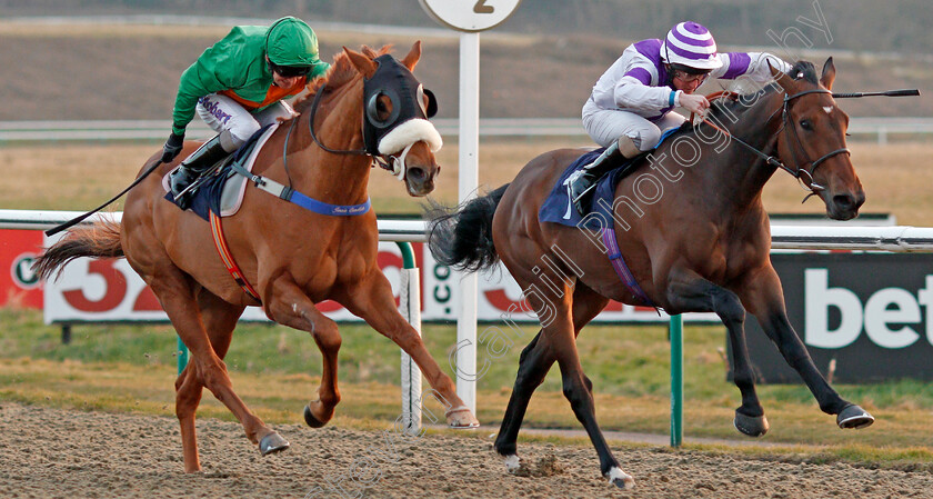 Star-Ascending-0002 
 STAR ASCENDING (left, Joe Fanning) beats SKY MARSHAL (right) in The Betway Casino Handicap Lingfield 23 Feb 2018 - Pic Steven Cargill / Racingfotos.com