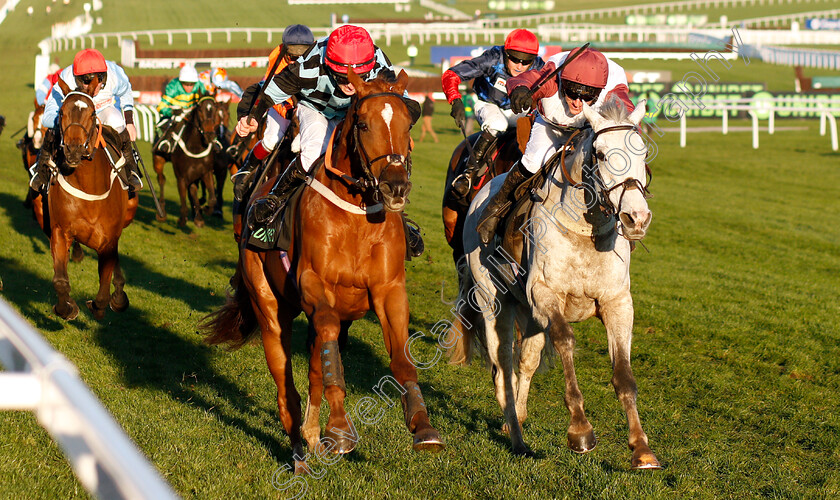 Nietzsche-0003 
 NIETZSCHE (left, Danny McMenamin) beats SILVER STREAK (right) in The Unibet Greatwood Handicap Hurdle
Cheltenham 18 Nov 2018 - Pic Steven Cargill / Racingfotos.com