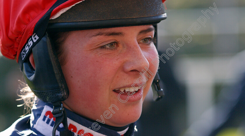 Bryony-Frost-0002 
 BRYONY FROST after winning The Sodexo Reynoldstown Novices Chase on BLACK CORTON Ascot 17 Feb 2018 - Pic Steven Cargill / Racingfotos.com