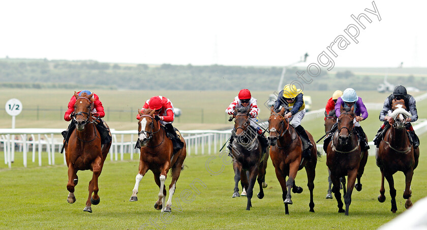 Ametist-0001 
 AMETIST (left, Tom Marquand) beats KIMIFIVE (2nd left) and DULAS (3rd right) in The Join The Great Racing Welfare Cycle Handicap
Newmarket 24 Jun 2021 - Pic Steven Cargill / Racingfotos.com