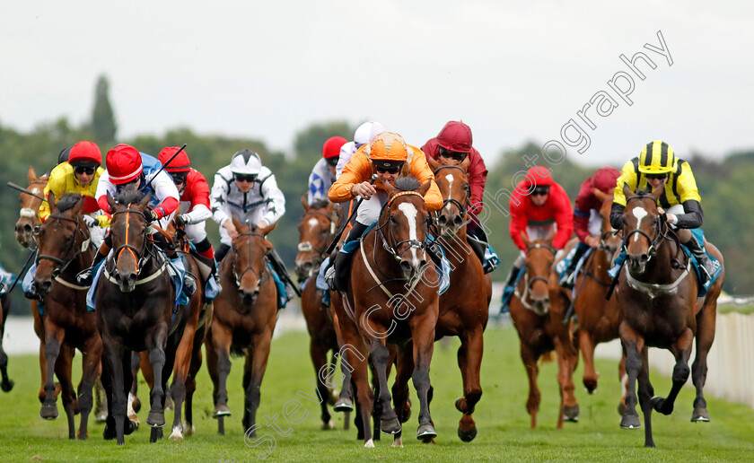 Streets-Of-Gold-0002 
 STREETS OF GOLD (Charles Bishop) wins The Sky Bet Nursery
York 17 Aug 2022 - Pic Steven Cargill / Racingfotos.com