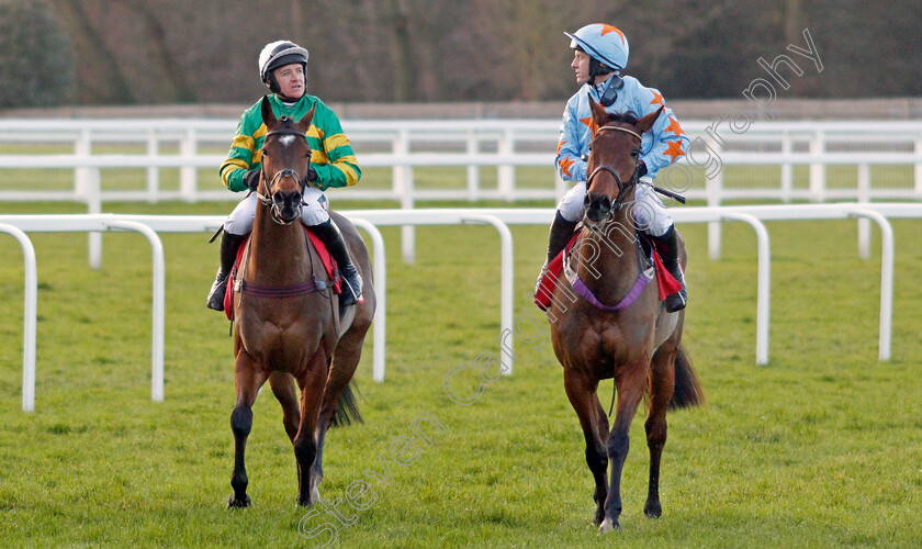 Defi-Du-Seuil-0009 
 DEFI DU SEUIL (left, Barry Geraghty) with UN DE SCEAUX (right, Paul Townend) after The Matchbook Clarence House Chase
Ascot 18 Jan 2020 - Pic Steven Cargill / Racingfotos.com