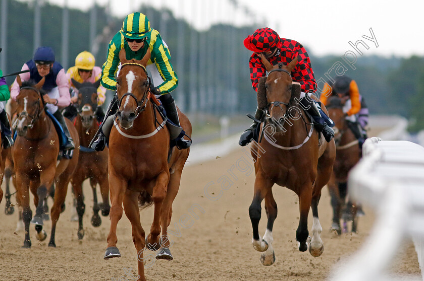 Termonator-and-Reclaim-Victory 
 TERMONATOR (left, Anna Tuer) with RECLAIM VICTORY (right, Matt Brown)
Newcastle 24 Jun 2022 - Pic Steven Cargill / Racingfotos.com