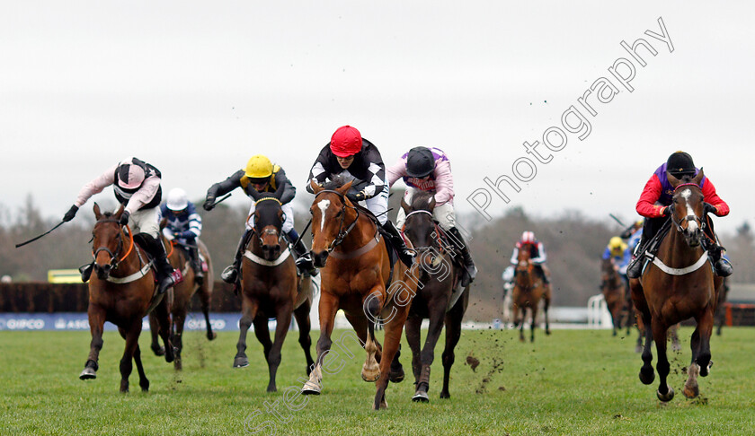 One-Of-Us-0001 
 ONE OF US (Lizzie Kelly) wins The Foundation Developments Novices Handicap Hurdle Ascot 23 Dec 2017 - Pic Steven Cargill / Racingfotos.com